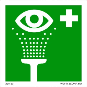 Szemmosó Öntapadós matrica 100x100 mm