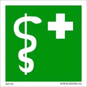 Orvos Öntapadós matrica 100x100 mm