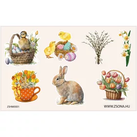 Öntapadós húsvéti matrica csomag