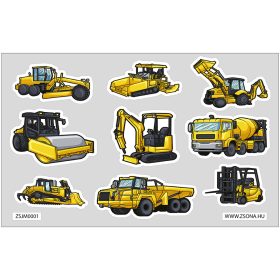 Vasalható jármű matrica csomag V1