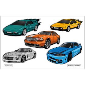 Vasalható jármű matrica csomag V6