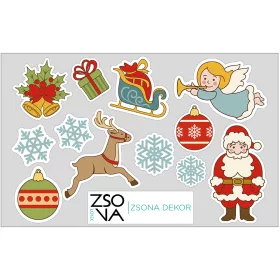 Öntapadós karácsonyi matrica csomag
