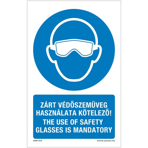 Zárt szemvédő használata kötelező! Alumínium tábla 100x160 mm