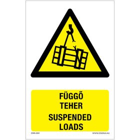 Függő teher Öntapadós matrica 160x100 mm