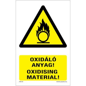 Oxidáló anyag Öntapadós matrica 160x100 mm