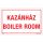 Kazánház Öntapadós matrica 160x100 mm