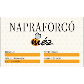 Napraforgóméz öntapadós cimke 5 db/csomag