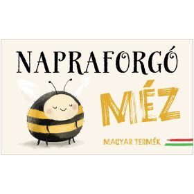 Napraforgóméz öntapadós cimke 5 db/csomag