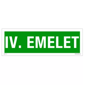 IV. Emelet Öntapadós matrica 300x100 mm