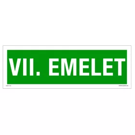 VII. Emelet Öntapadós matrica 300x100 mm