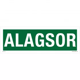 Alagsor Öntapadós matrica 300x100 mm