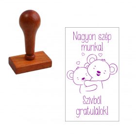   Fanyelű  motivációs bélyegző pedagogsuknak Nagyon Szép Munka lenyomattal v2