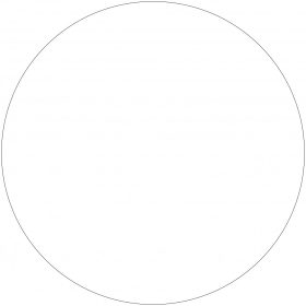 Öntapadós kör matrica Fehér