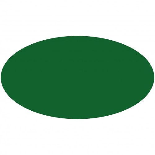 Öntapadós ovális matrica Zöld