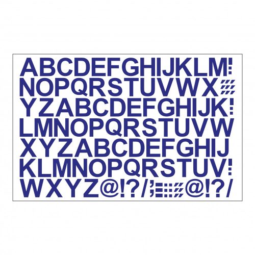 Öntapadós betűk 2 cm-es méretben 100 db/ív Kék