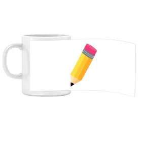 Porcelán bögre Ovis jellel Ceruza mintával