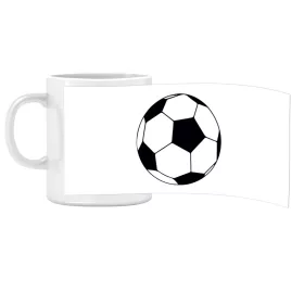   Porcelánový hrnček s nápisom škôlka s futbalovým vzorom