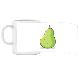 Porcelán bögre Ovis jellel Körte mintával