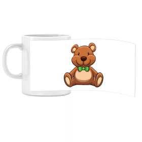 Porcelán bögre Ovis jellel Maci mintával