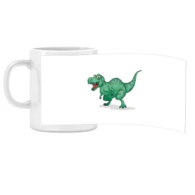 Porcelánový hrnček s nápisom škôlka s Dino vzorom