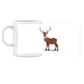   Porcelánový hrnček s nápisom materská škola so vzorom Jeleň