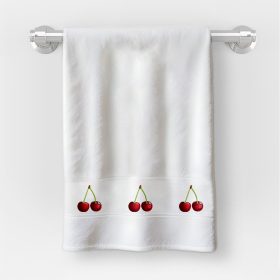   Uterák v rozmere 30x50 cm s nápisom materská škola s čerešňovým vzorom