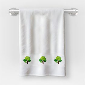   Osuška v rozmere 30x50 cm s nápisom škôlka so vzorom Wood