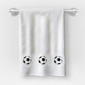 Osuška v rozmere 30x50 cm s nápisom MŠ so vzorom Futbal