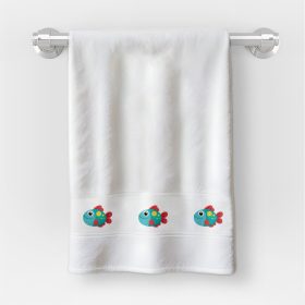   Uterák v rozmere 35x70 cm s nápisom materská škola so vzorom rybičky