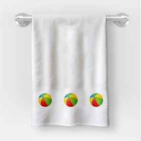   Osuška v rozmere 30x50 cm s nápisom škôlka so vzorom plážovej lopty