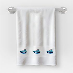   Osuška v rozmere 30x50 cm s nápisom škôlka so vzorom lode