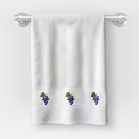   Uterák v rozmere 30x50 cm s nápisom MŠ s hroznovým vzorom