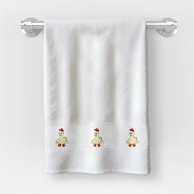   Uterák v rozmere 30x50 cm s nápisom materská škola so vzorom sliepky