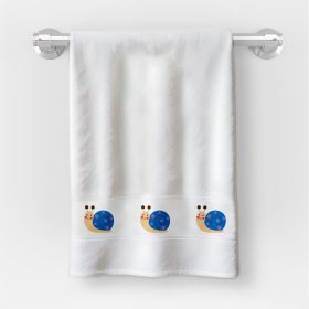   Uterák v rozmere 35x70 cm s nápisom materská škola. Farebný slimačí vzor