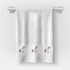   Osuška v rozmere 30x50 cm s nápisom škôlka so vzorom jednorožca