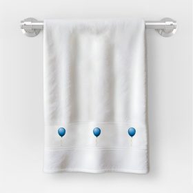   Osuška v rozmere 30x50 cm s nápisom MŠ Modrý balónový vzor