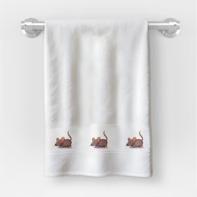   Osuška v rozmere 30x50 cm s nápisom škôlka so vzorom myši