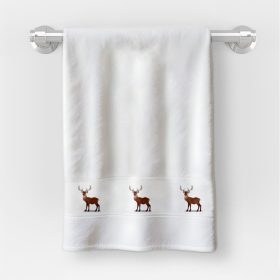   Osuška v rozmere 30x50 cm s nápisom materská škola so vzorom jeleň