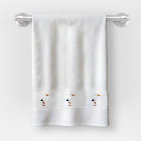   Osuška v rozmere 30x50 cm s nápisom škôlka so vzorom bocian