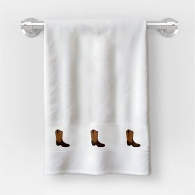   Osuška v rozmere 30x50 cm s nápisom škôlka so vzorom Čižmy