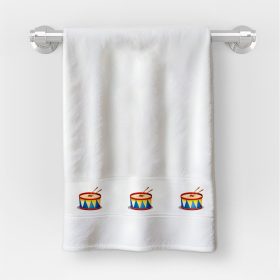   Uterák v rozmere 30x50 cm s nápisom materská škola s bubienkovým vzorom