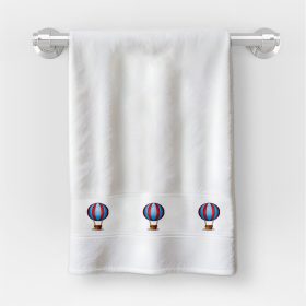   Osuška v rozmere 30x50 cm s nápisom materská škola so vzorom teplovzdušného balóna