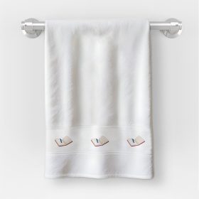   Uterák v rozmere 30x50 cm s nápisom škôlka s knižným vzorom