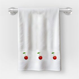   Uterák v rozmere 30x50 cm s nápisom materská škola s čerešňovým vzorom