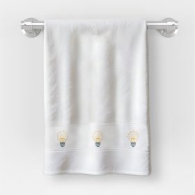   Osuška v rozmere 30x50 cm s nápisom materská škola so vzorom žiarovky