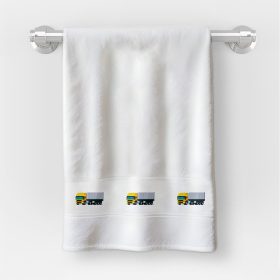 Kéztörlő 30x50 cm méretben Ovis jellel Kamion mintával