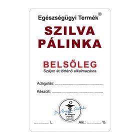 Pálinkás cimke Belsőleg Szilva 5 db/csomag