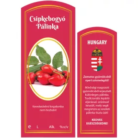 Pálinkás címke Kolor csipkebogyó 5 db/csomag