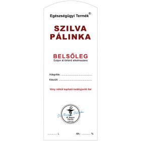 Pálinkás cimke Belsőleg Szilva Hosszú 5 db/csomag