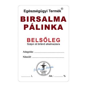 Pálinkás cimke Belsőleg Birs 5 db/csomag